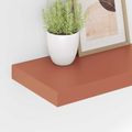 vidaXL Stenná polica Nástenná montáž 2 ks Červená 40 x 23,5 x 3,8 cm