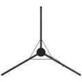 vidaXL Tripod na táborák Čierna 92 x 92 x 151,5 cm Oceľ