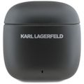 Bezdrôtové slúchadlá Karl Lagerfeld TWS ANC ENC s potlačeným logom, čierne