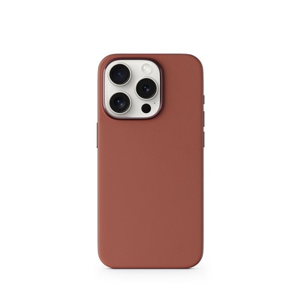 Epico Mag+ kožený kryt iPhone 15 Pro Max - hnědá