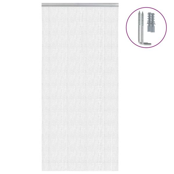 vidaXL Záves na dvere 100x200 cm hliník