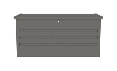 Záhradný box G21 Denver 400 L, metalický šedý plechový