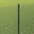 vidaXL Zvarené pletivo s podperami 10 x 1,6 m PVC potiahnutá oceľ