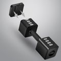 Nastaviteľné jednoručné činky HMS HL02 2 × 5 kg