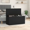 vidaXL Úložný box čierny 100x42x46 cm kompozitné drevo