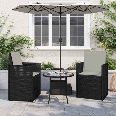 vidaXL Sedadlové a zadné vankúše 2 pcs Svetlosivá 47 x 45 x 2 cm