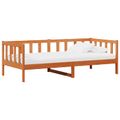 vidaXL Denná posteľ s matracmi Voskovo hnedá a biela 90 x 200 cm