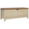vidaXL Úložný box s vankúšom dub sonoma 105x40x45 cm kompozitné drevo