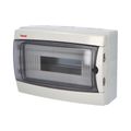 Rozvádzač Acqua 3912-TTB IP65, 12 mod., na omietku, priehľ. dvere, 215x305x110mm