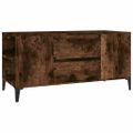 vidaXL TV skrinka dymový dub 102x44,5x50 cm spracované drevo