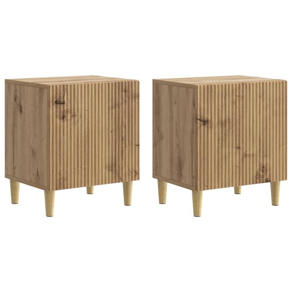vidaXL Nočný stolík 2 pcs Dub artisan 43 x 34,5 x 50 cm