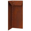 vidaXL Slimákové zábrany 16 ks 100 x 3,5 x 25 cm Hrdzavý