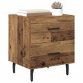 vidaXL Nočný stolík Staré drevo 40 x 35 x 47,5 cm Kompozitné drevo