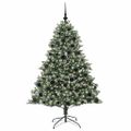 vidaXL Umelý vianočný stromček Zelená 180 cm PVC, plast a oceľ