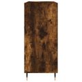 vidaXL Skrinka na platne dymový dub 84,5x38x48 cm kompozitné drevo