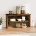 vidaXL kuchynské stojany stohovateľné 2 ks staré drevo 50x15x16 cm