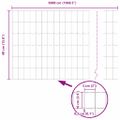 vidaXL Euro plot 0,4 x 50 m Železo potiahnuté PVC Zelená