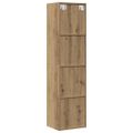 vidaXL skrinka na knihy/TV skrinka Dub Artisan 36x30x143cm Drevo