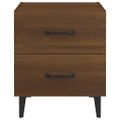 vidaXL Nočné stolíky 2 ks hnedý dub 40x35x47,5 cm