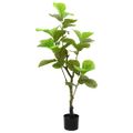 vidaXL Umelý fikusový strom 30 listov 125 cm zelený
