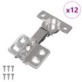 vidaXL Pánt 12 ks Niklová 85 x 52,5 x 9,5 mm Železo