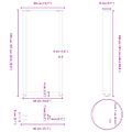 vidaXL Nohy barového stola v tvare U, 2 ks, prírodná oceľ, 40 x (100-101) cm, oceľ