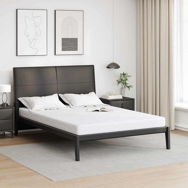vidaXL Matrac Biela 140 x 190 cm žakárová tkanina