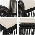 vidaXL Súprava záhradných pohoviek 8 ks Čierna polyratan