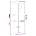 vidaXL Dvere do stodoly 100x1,8x214 cm masívna borovica
