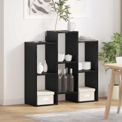 vidaXL Servírovacia skriňa Čierny dub 90 x 30 x 90 cm