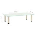 vidaXL TV stolík, matný 60x35x17 cm, tvrdené sklo