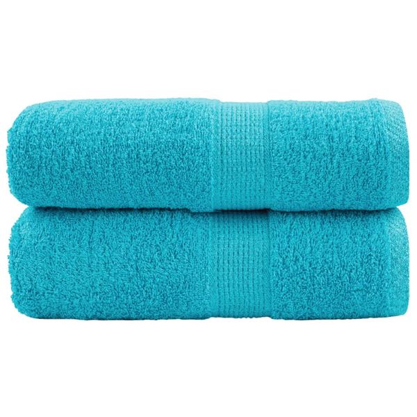 vidaXL Prémiové umývacie utierky SOLUND 2 ks tyrkysové 30x30 cm 600 g/m²