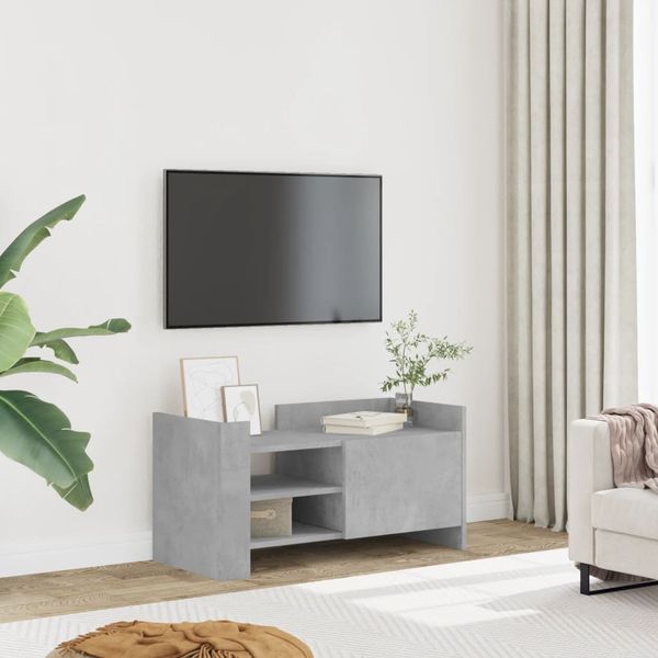 vidaXL TV skrinka betónová sivá 80x35x40 cm kompozitné drevo