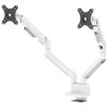 Neomounts DS70-250WH2 Neomounts NEXT Slim Desk Mount, double display (topfix clamp/grommet), white Držák, VESA, stolní, pro 2 ploché/zakrivené monitory, úhloprícka 17–32", náklon 90°, otácení 180°, rotace 360°, nosnost 18kg, bíl