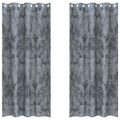 vidaXL Sametové závesy 2 ks Strieborná šedá 260 x 140 cm Zamat