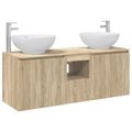 vidaXL Set kabinetov do kúpeľne 3 ks Dub sonoma 49,5 x 44,5 x 65 cm