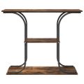 vidaXL Konzolový stôl Dymová dub 101 x 35 x 80,5 cm Kompozitné drevo