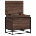 vidaXL Úložný box s vekom hnedý dub 60x40x51,5 cm kompozitné drevo