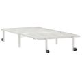 VidaXL Rám postele bez matraca Skladací Biela 90x200 cm Oceľ