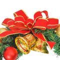vidaXL Vianočný veniec s 15 LED zelený 30 cm