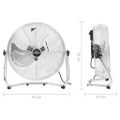 vidaXL Podlahový ventilátor, 3 rýchlosti 55 cm 91,5 W