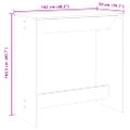 vidaXL Barový stôl biely 102x50x103,5 cm kompozitné drevo