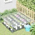 vidaXL Pokrytie rastlín Priehľadná 2 x 2 m PVC