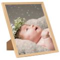 vidaXL Fotorámiky na stôl, koláž 3 ks, svetlý dub 28x35 cm