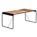 vidaXL Jedálenský stôl 180x90x76 cm, recyklovaný masív