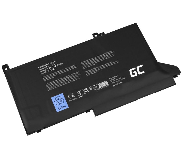 DE127V2 Green Cell Battery DJ1J0 for Dell Latitude 7280 7290 7380 7390 7480 7490