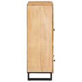 vidaXL Highboard s dverami Hnedá 40 x 33 x 110 cm Masívne mango drevo