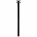 vidaXL Nohy k jedálenskému stolu v tvare X, 2 ks, čierne, 50 x (72-73) cm, oceľové