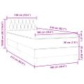 vidaXL Posteľný rám boxsping s matracom ružový 100x210 cm zamat