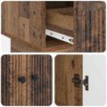 vidaXL Servírovacia skriňa Staré drevo 66 x 34,5 x 95 cm